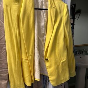 Zara yellow blazer size small